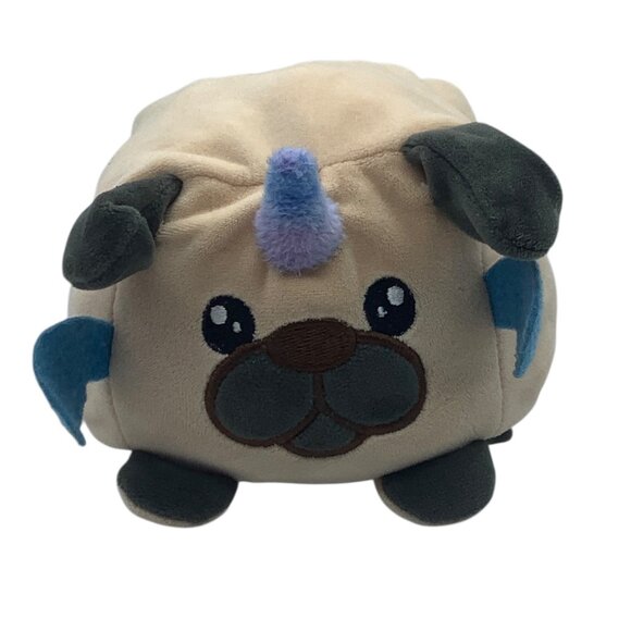 Walgreens Rainbow Dreams 2 in 1 Pugicorn Dog Plush Toy Reversible 7”x6” - Picture 4 of 7